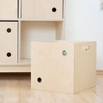 6 boîtes de rangement DICE naturel