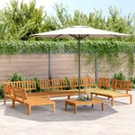 vidaXL Salon palette de jardin 6 Pièces bois d'acacia massif