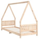 vidaXL Cadre de lit pour enfants 80x200 cm bois de pin massif