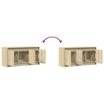 vidaXL Meuble TV avec LED chêne sonoma 100x34x50 cm bois d'ingénierie