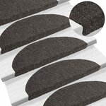 vidaXL Tapis d'escalier autocollants 10 Pièces anthracite 65x21x4 cm
