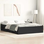 vidaXL Cadre de lit sans matelas noir 120x200 cm