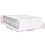 vidaXL Cadre de lit sans matelas rose 140x190 cm velours