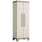 Keter Armoire de rangement polyvalente Excellence Beige et taupe 182cm