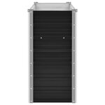 vidaXL Lit surélevé de jardin Anthracite 100x40x77 cm Acier galvanisé