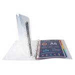 Classeur 4 Anneaux 30 Mm Polypropylène Crystal - A4 Maxi - Cristal - X 20 - Exacompta