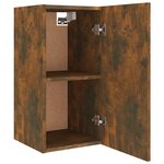vidaXL Ensemble de meubles TV 4 Pièces Chêne fumé Bois d'ingénierie