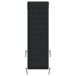 vidaXL Coussin de chaise longue noir 160x50x10 cm similicuir daim