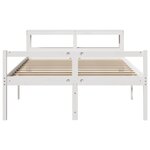 vidaXL Lit pour personne âgée et tête de lit 135x190cm bois pin massif