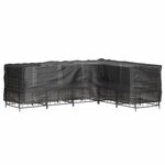 vidaXL Housses de salon de jardin en forme de L 2 Pièces 18 œillets