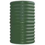 vidaXL Lit surélevé de jardin Acier enduit de poudre 224x40x68 cm Vert