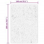 vidaXL Tapis shaggy PAMPLONA poils longs moderne crème 140x200 cm
