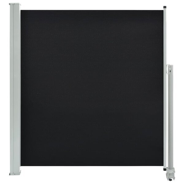 vidaXL Auvent latéral rétractable de patio 140 x 300 cm Noir