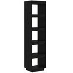 vidaXL Bibliothèque/Séparateur de pièce Noir 40x35x167 cm Pin solide