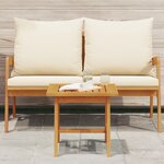 vidaXL Table d'appoint 45x45x40 cm en bois d'acacia