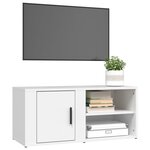 vidaXL Meubles TV 2 Pièces Blanc 80x31 5x36 cm Bois d'ingénierie