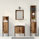 vidaXL Set de meubles de salle de bain 4 pièces Bois vieilli Bois d'ingénierie