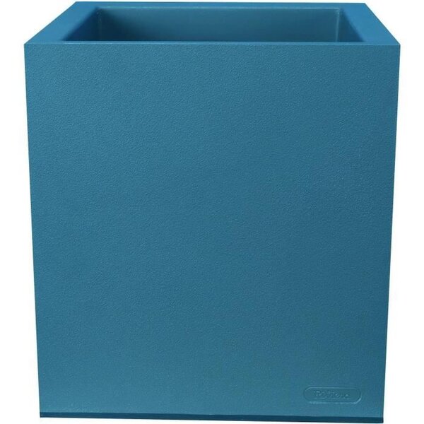 Bac à fleurs rectangulaire GRANIT - Plastique - 60 x 30 cm - Bleu
