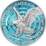 Pièce de monnaie en Argent 1 Dollar g 31.1 (1 oz) Millésime 2024 STILL WATERS
