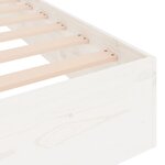 vidaXL Cadre de lit sans matelas blanc bois massif 120x200 cm