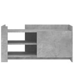 vidaXL Table basse gris béton 100x50x50 cm bois d'ingénierie