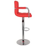 vidaXL Tabourets de bar lot de 2 rouge similicuir