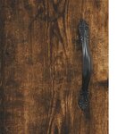 vidaXL Armoires murales 2 Pièces chêne fumé bois d'ingénierie