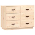 vidaXL Buffet 100x40x75 cm Bois massif de pin