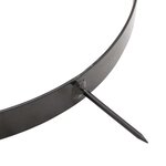 vidaXL Rouleau à gazon de jardin et colliers d'aérateur noir 63 L fer