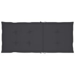 vidaXL Chaise à bascule avec coussin Bambou