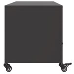 vidaXL Meuble TV noir 100 5x39x43 5 cm acier laminé à froid