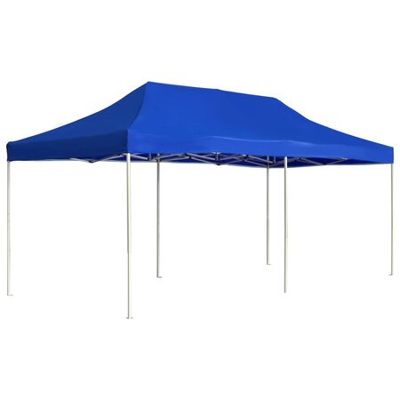 vidaXL Tente de réception pliable Aluminium 6 x 3 m Bleu