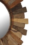vidaXL Miroir mural Bois de récupération massif 70 cm