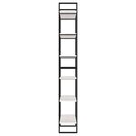 vidaXL Armoire haute Blanc 100x30x210 cm Bois de pin solide