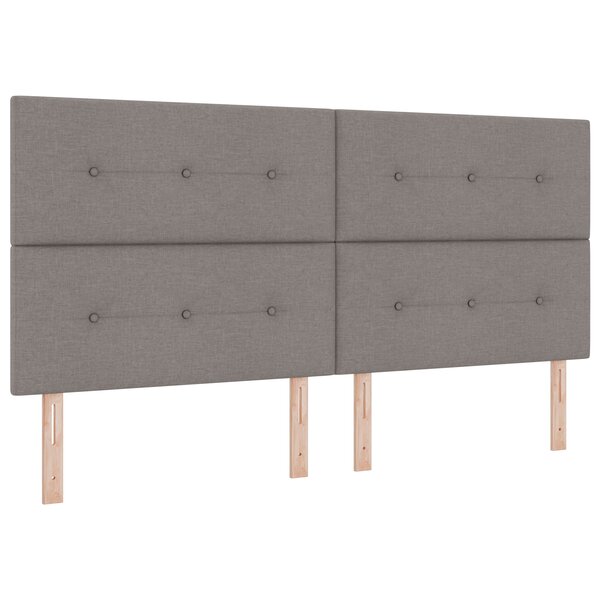 vidaXL Cabeçalho LED Taupe 100 cm Tecido