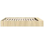 vidaXL Cadre de lit sans matelas chêne sonoma 180x200 cm