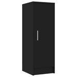 vidaXL Armoire à chaussures Noir 32x35x92 cm Bois d’ingénierie