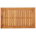 Ensemble de canapé de jardin 5 pièces vidaXL avec coussins en bois d'acacia massif