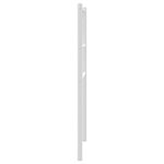 vidaXL Tête de lit métal blanc 80 cm