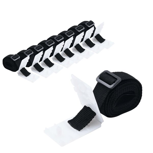vidaXL Fixations de rouleau de couverture de piscine 8 Pièces 1 8 m