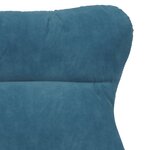 vidaXL Fauteuil relaxant en velours bleu