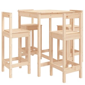 vidaXL Ensemble de bar de jardin 5 Pièces bois de pin massif