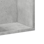 vidaXL Armoires murales 2Pièces gris béton 99x18x16 5cm bois d'ingénierie
