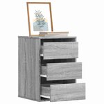 vidaXL Commode d'angle sonoma gris 40x41x58 cm bois d'ingénierie