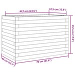 vidaXL Jardinière 70x40x45 5 cm bois massif douglas
