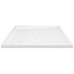 vidaXL Receveur de douche avec picots Blanc 80x80x4 cm ABS