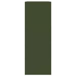 vidaXL Buffet vert olive 67x39x107 cm acier