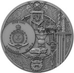 Pièce de monnaie en Argent 5 Dollars g 62.2 (2 oz) Millésime 2023 The Witcher Book BAPTISM OF FIRE