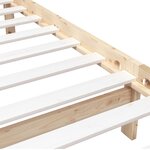 vidaXL Cadre de lit sans matelas bois massif 90x200 cm