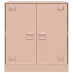 vidaXL Buffet rose 67x39x73 cm acier